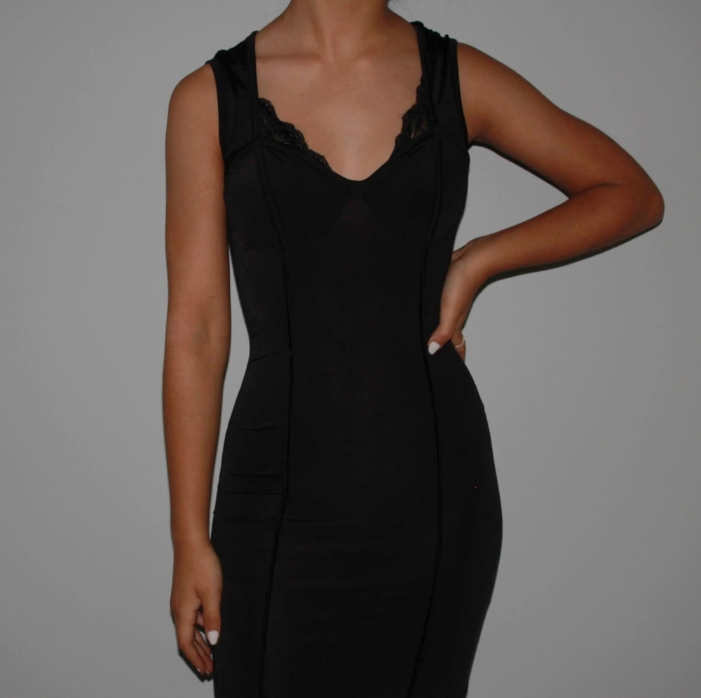 black body con dress